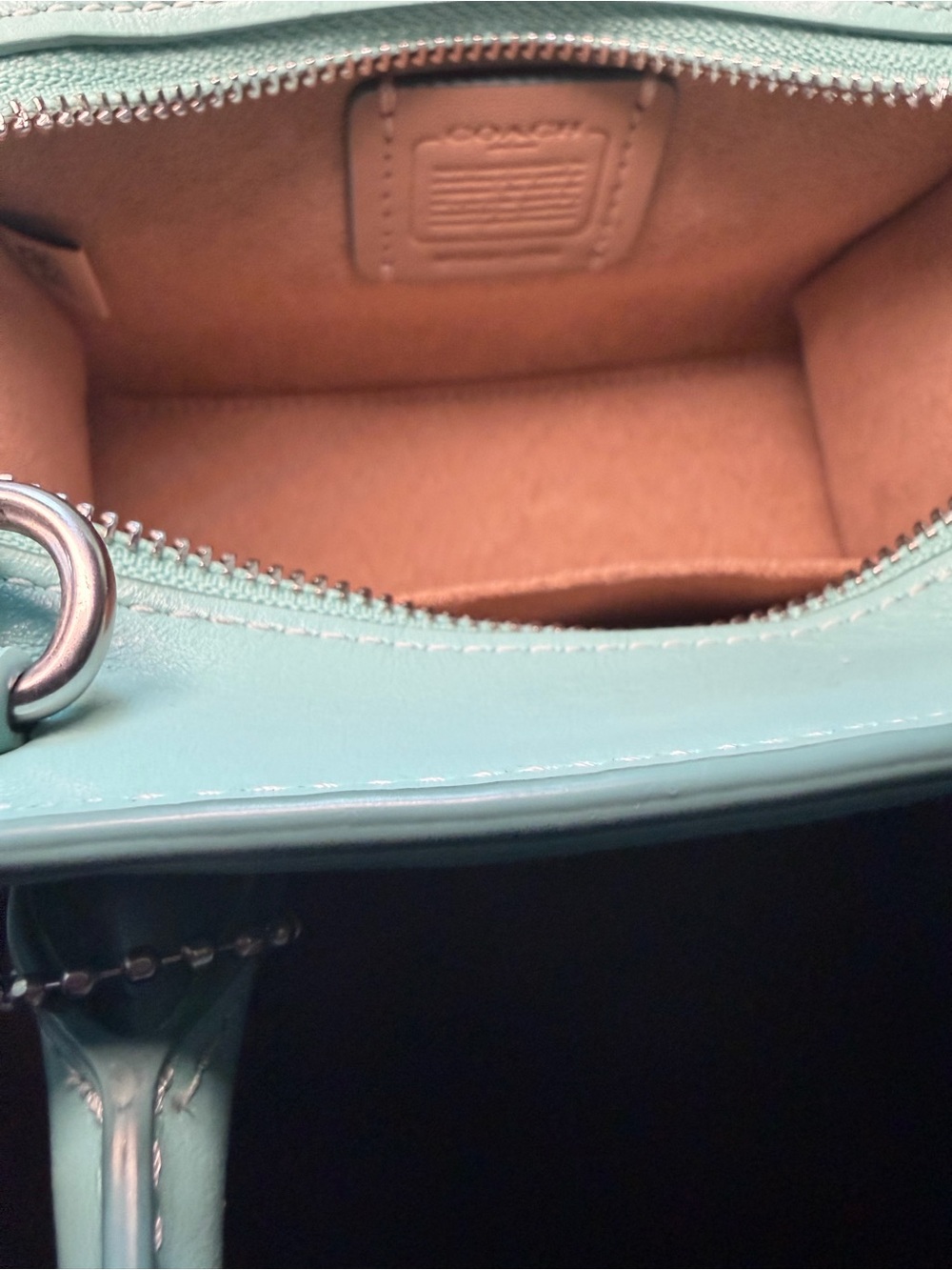 Coach Mint Green Signature Mini Satchel brand new - Picture 4 of 8